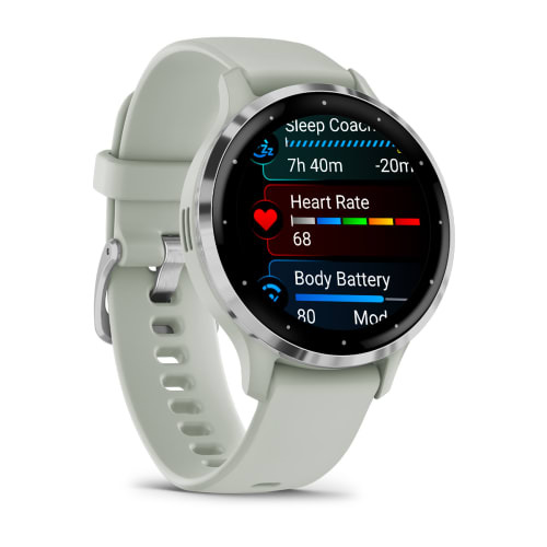 Умные часы Garmin VENU 3s Silver Sage/Gray (Серебристый/Серый)