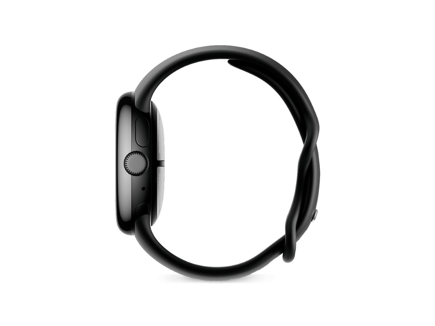 Google Pixel Watch 2 Matte Black Aluminum Case / Obsidian Active Band