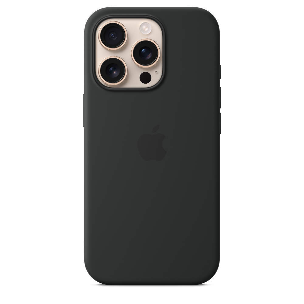 Силиконовый чехол для iPhone 16 Pro с MagSafe Black (Чёрный)