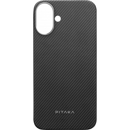 Чехол Pitaka Ultra-Slim Case для iPhone 16 Plus Black/Grey (Чёрный/Серый)