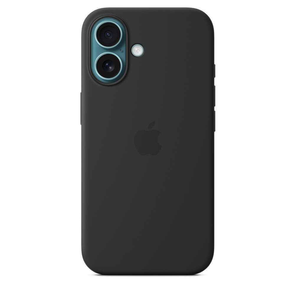 Силиконовый чехол для iPhone 16 с MagSafe Black (Чёрный)