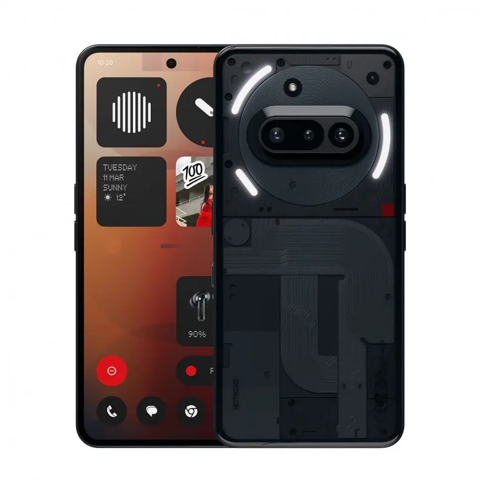 Смартфон Nothing Phone (3a) 8/128Gb Black (Чёрный)