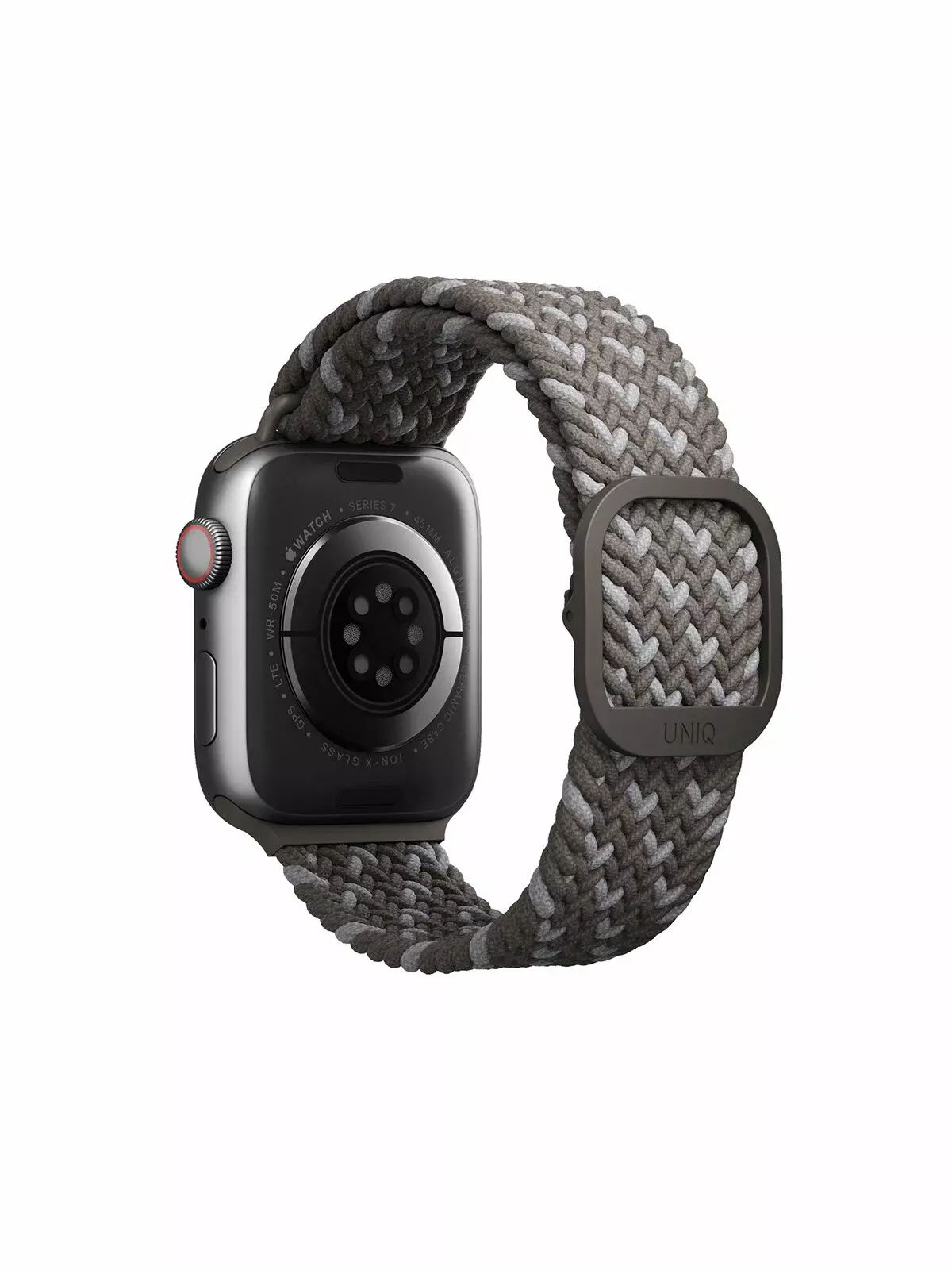 Ремешок Uniq 45/44/42мм ASPEN Design Strap Braided Grey (Серый)