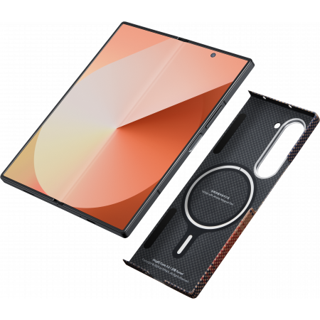 Чехол Pitaka Tactile Woven Case для Samsung Galaxy Z Fold 6, Sunset (Оранжевый)