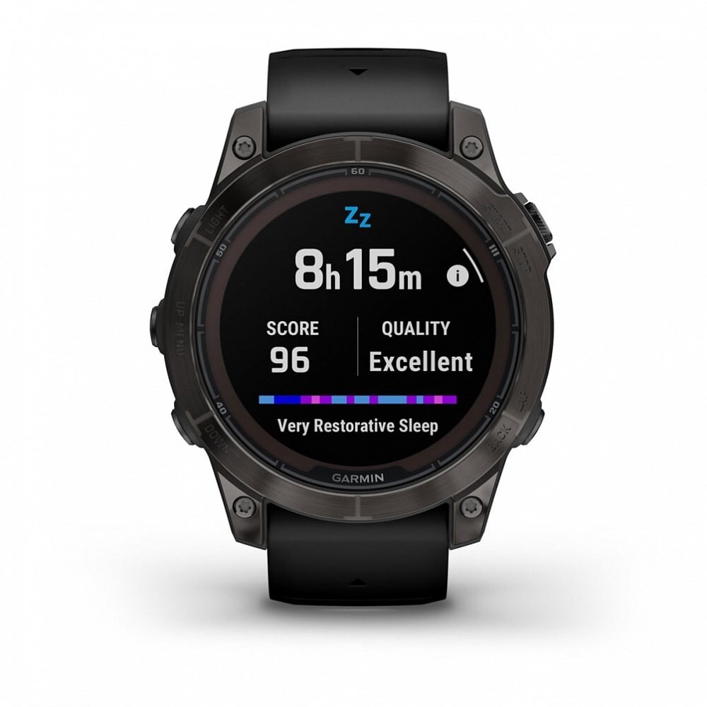 Умные часы Garmin Fenix 7 Pro Sapphire Solar титан DLC Carbon Grey с черным браслетом