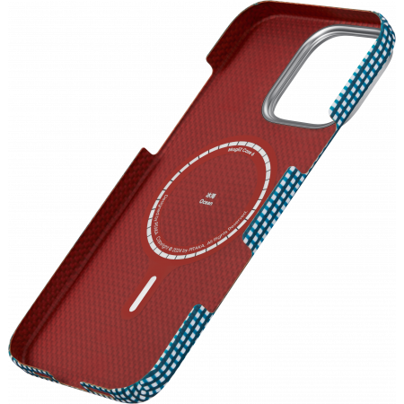 Чехол Pitaka MagEZ Ultra-Slim Case для iPhone 16 Pro Max, Ocean Blue (Голубой)