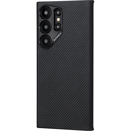 Чехол Pitaka Fusion Weaving MagEZ Case 4 для Samsung Galaxy S24 Ultra, Black (Чёрный)