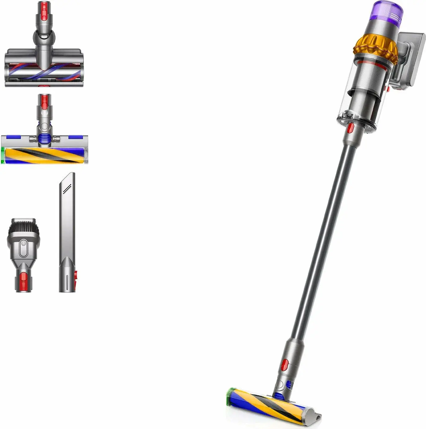Пылесос Dyson V15 Detect Absolute SV47 Yellow/Nickel (Жёлтый/Никель)