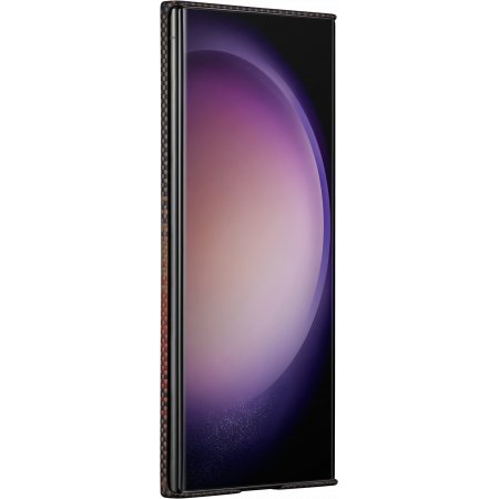 Чехол Pitaka Fusion Weaving MagEZ Case 4 для Samsung Galaxy S24 Ultra, Sunset (Коричневый)