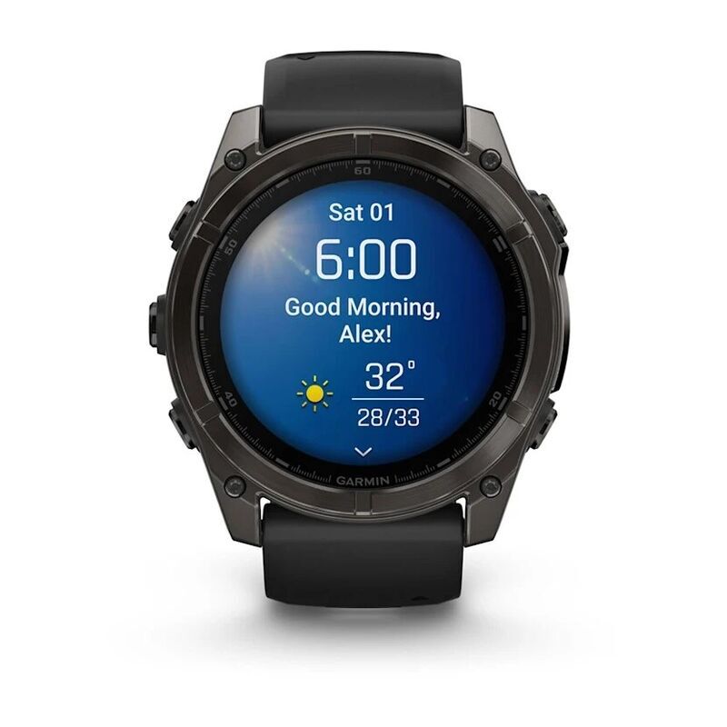 Умные часы Garmin Fenix 8 51mm Amoled Sapphire Titanium Carbon Gray