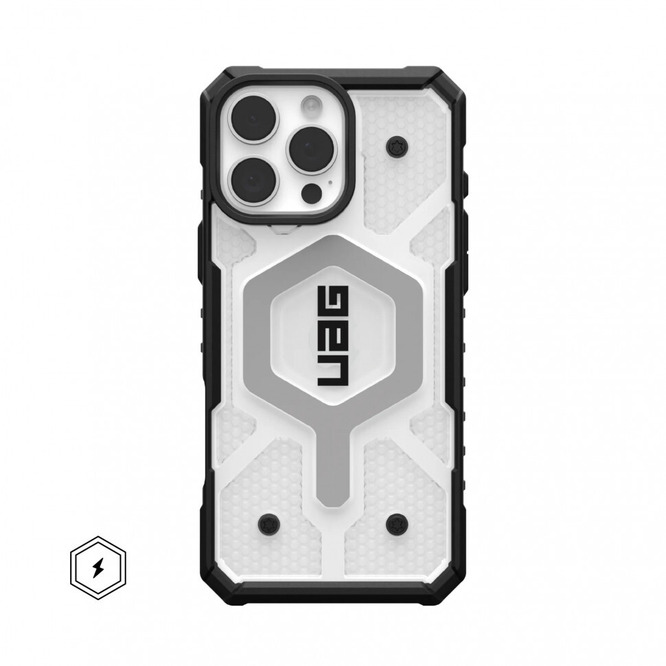 Чехол Uag Pathfinder Прозрачный С Чёрными Вставками для iPhone 16 Pro Max
