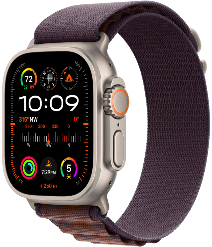Apple Watch Ultra 2 49mm Titanium Case Alpine Loop Indigo