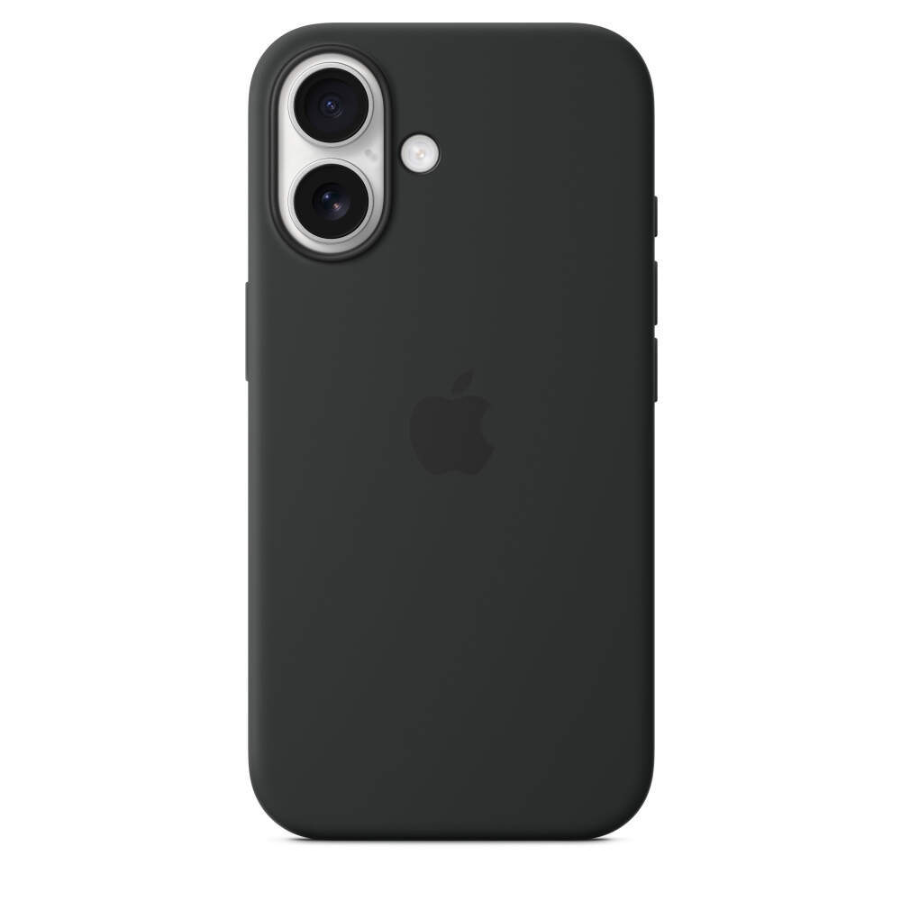 Силиконовый чехол для iPhone 16 с MagSafe Black (Чёрный)