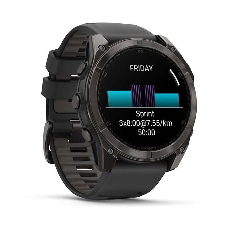 Умные часы Garmin Fenix 8 51mm Amoled Sapphire Titanium Carbon Gray