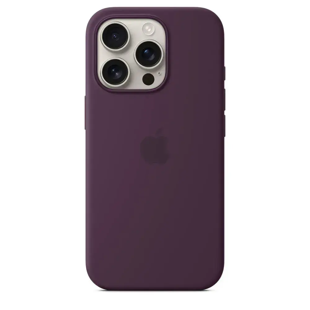 Силиконовый чехол для iPhone 16 Pro с MagSafe Plum (Бордовый)